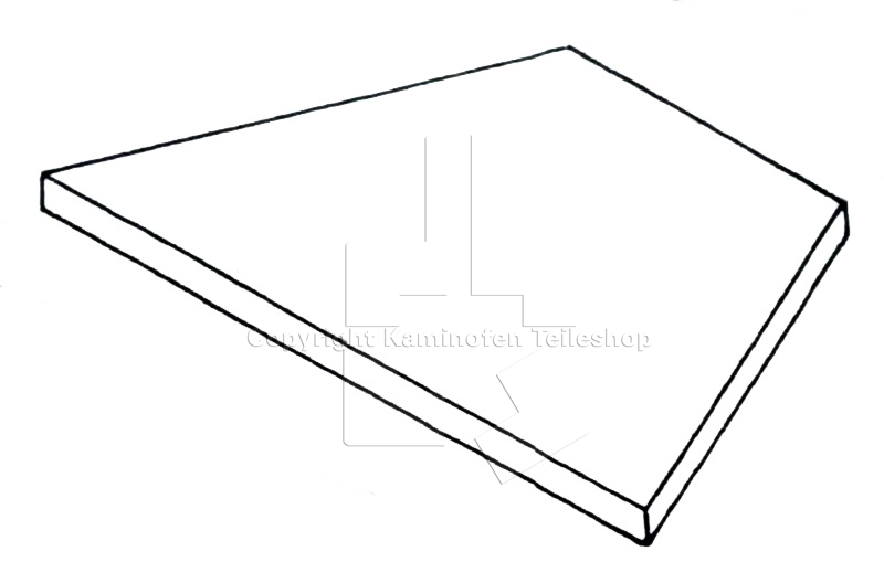 untere Rauchumlenkplatte für Scan 14H (Eck) Baujahr 1991 - 1993
