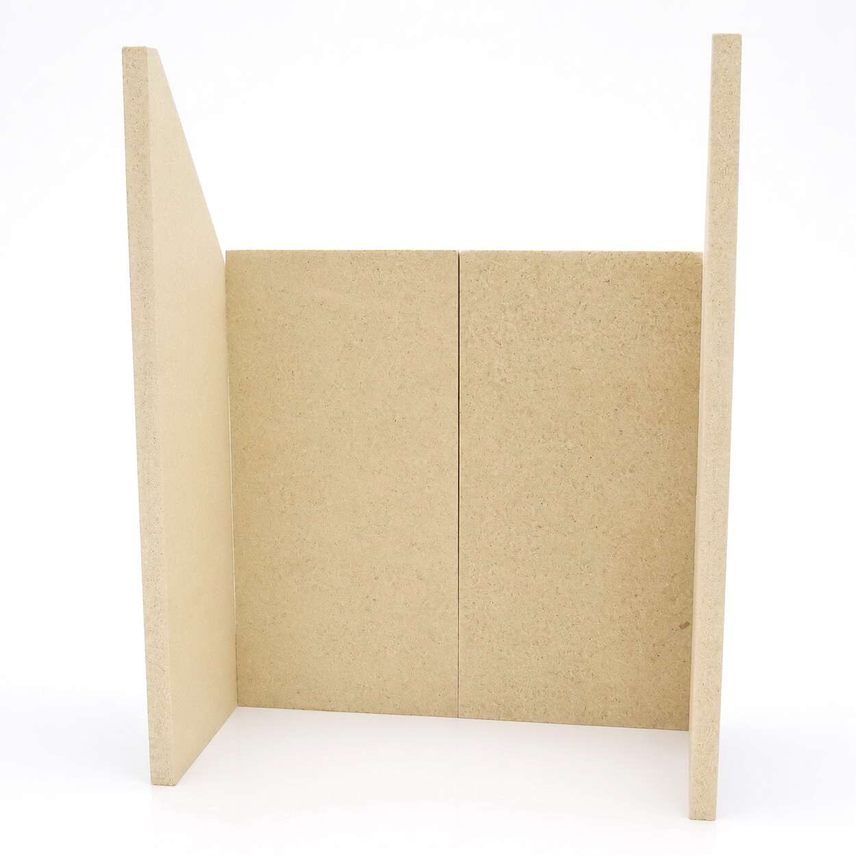 MDF-Platten, Naturfarben, Unbehandelt, Seitenwände, Rückwand
