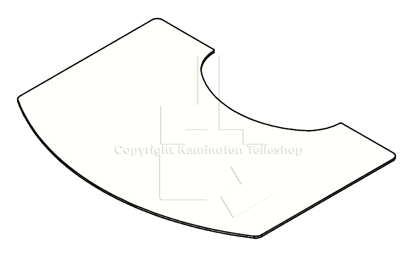 Scan 58 Glasfunkenschutz-Vorlegeplatte