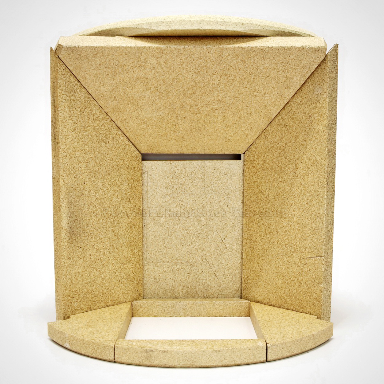 Pappe, Display-Stand, Architekturmodell, braunes Wellpappe, Baumaterial