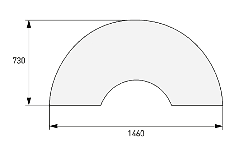 Skantherm elements rund Glasvorlegeplatte