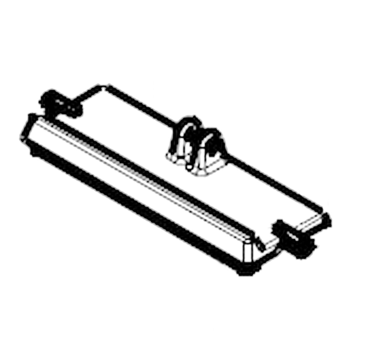 Führungsschiene, Linearführung, Klemmhalter, Rollenmechanismus, Schwarz-Weiß