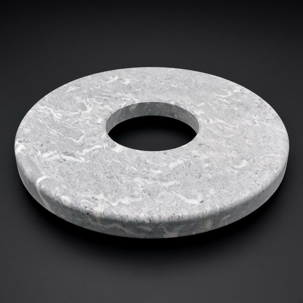 donutförmig, stein, ring, grau Marmor, Lücke