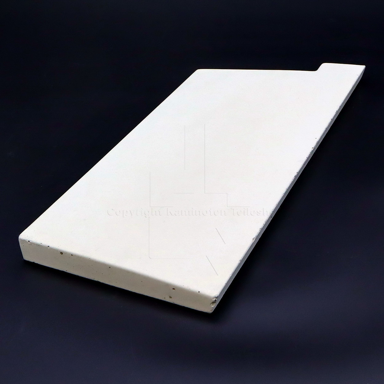 Nordpeis S-31A rechter Brennraumstein aus Thermotte