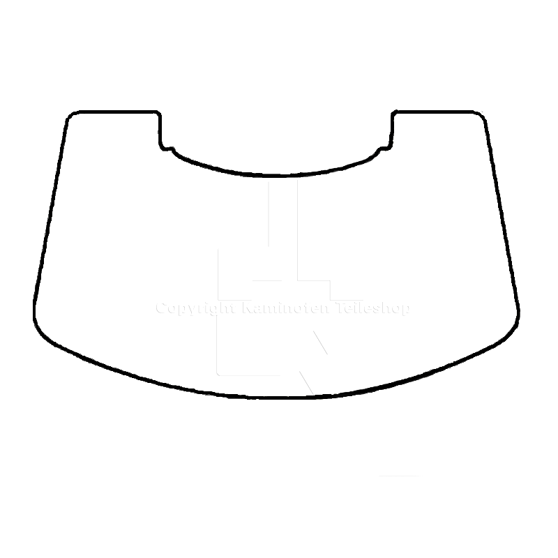 Contura 790K Funkenschutz-Glasvorlegeplatte