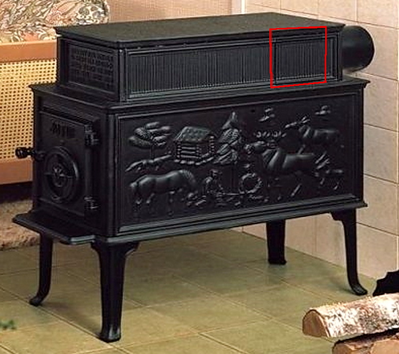 Jotul F 118 N obere seitliche Gussabdeckung