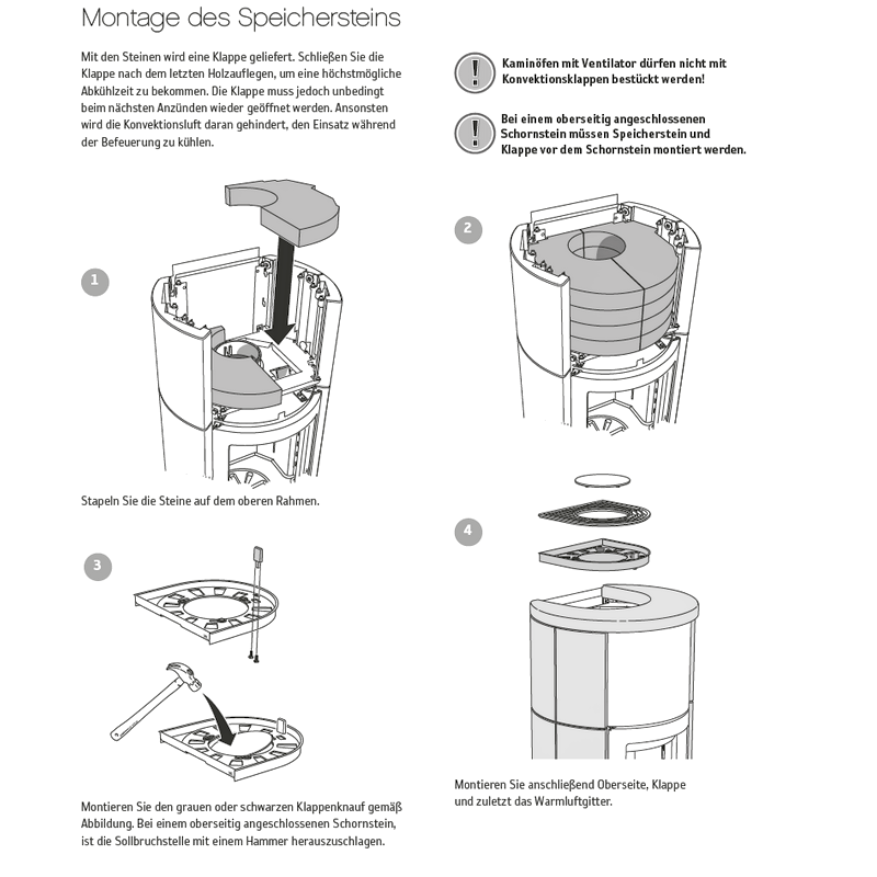 Contura 590 Style Montageanleitung Speichermagazin