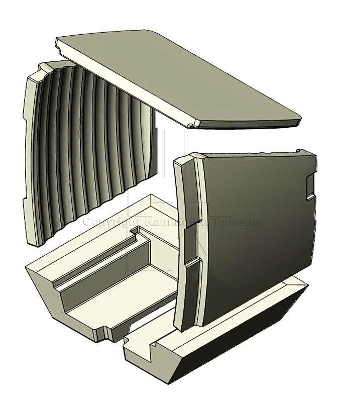 Nordpeis Smarty Ofenauskleidung / Brennraumauskleidung