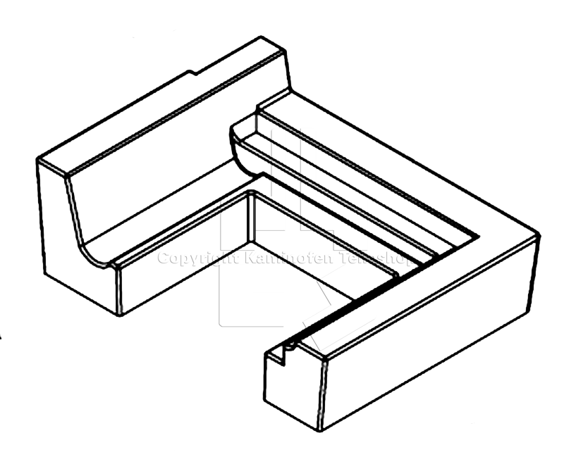 Nordpeis Salzburg C rechts Bodenstein der Brennraumauskleidung rechts