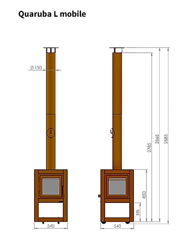 RB73 QUARUBA L mobile Maße
