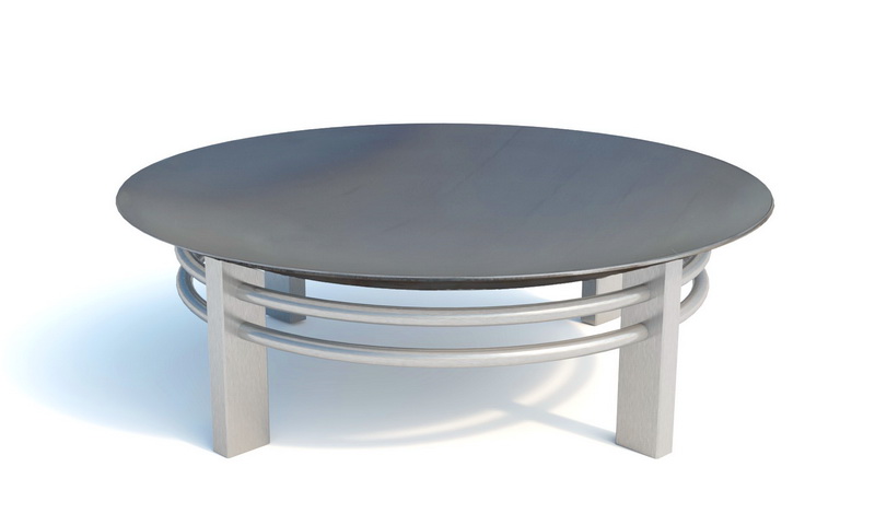 Feuerschale Nusku ø 80 x 30 cm aus Edelstahl freigestellt