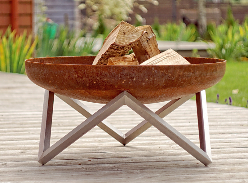 Feuerschale Logi ø 79 x 39 cm aus Rohstahl