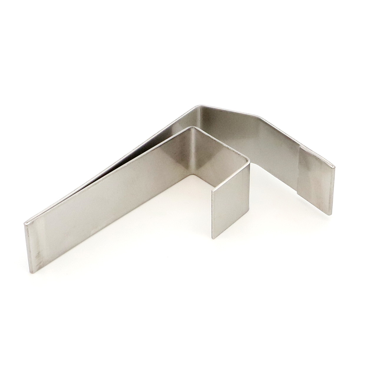 Metallclip, Klammer, Edelstahl, Eckform, Haushaltszubehör