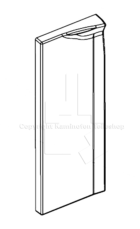Nordpeis Duo 5 linker Seitenstein der Brennraumauskleidung
