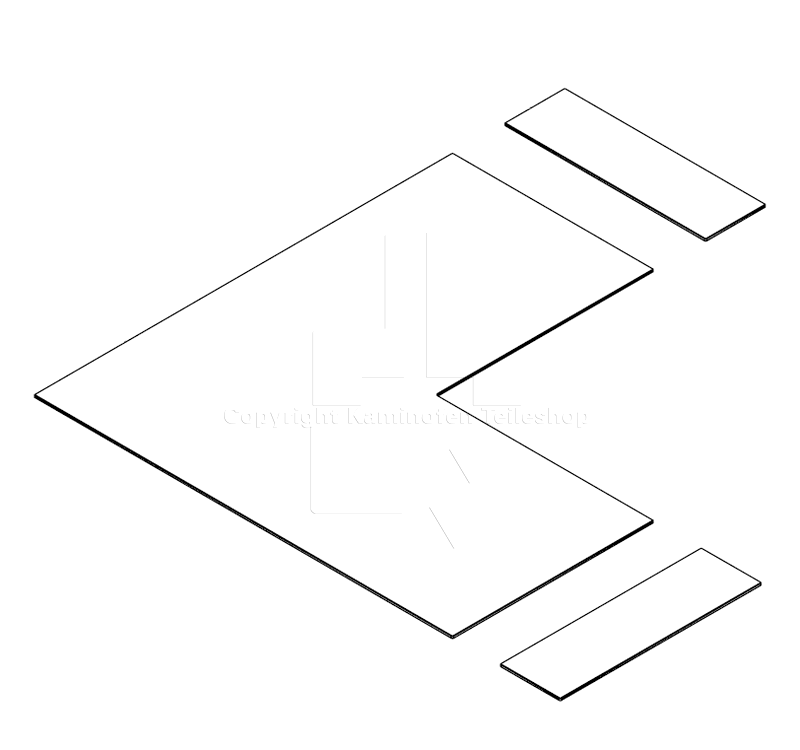 Nordpeis Quadro 2 Glasvorlegeplattenset