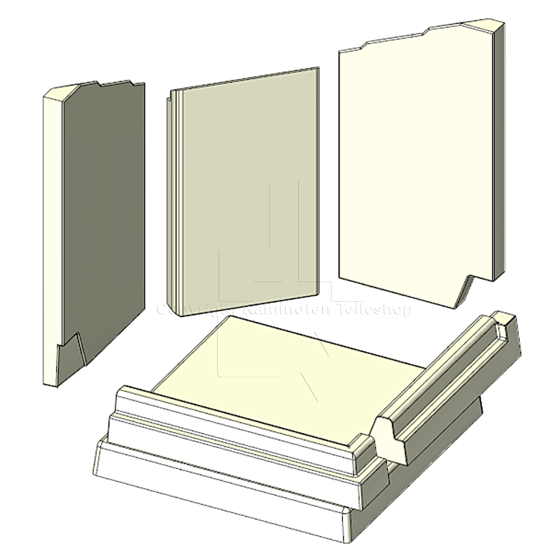 Nordpeis Chicago Brennraumauskleidung aus Thermotte bis Baujahr 08.2013