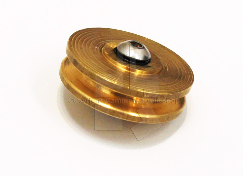 Rolle für Seilzug der Hebetür am Kaminofen Scan 29