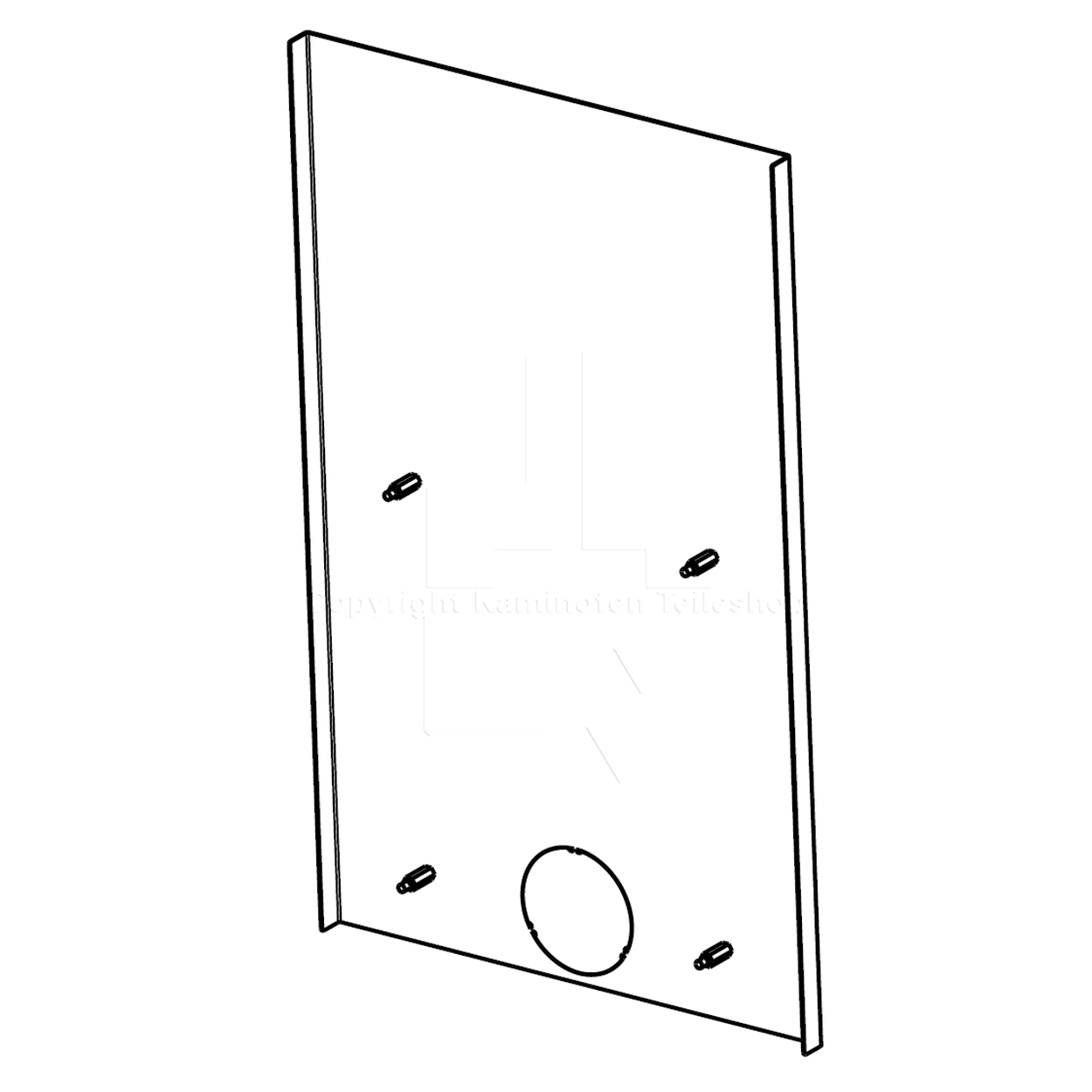 Jotul F 520 HT Konvektionskit hinten
