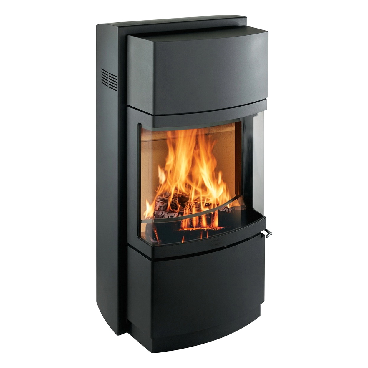 Kamin, Stahlkamin, Gashaft, Gläserner Blick, Schwarz