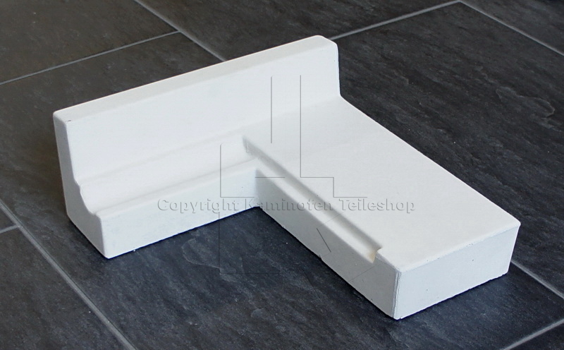 Nordpeis Monaco C rechts Bodenstein rechts der Feuerraumauskleidung aus Thermotte