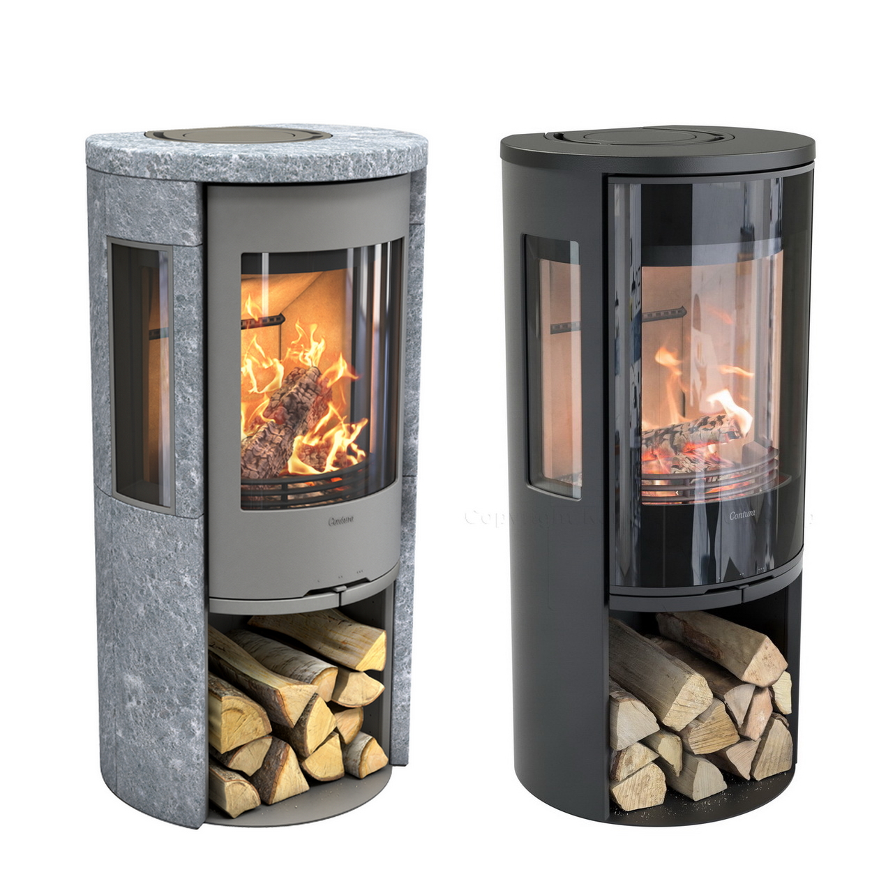 kamin, holzofen, pelletheiz, frontverkleidung, holzlagerung