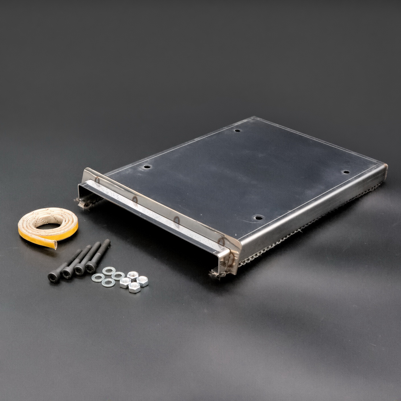 rack-mount, drive-bay, kabelband, schrauben, unterlegscheiben