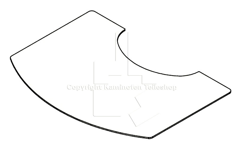 Scan 68 Glasfunkenschutz-Vorlegeplatte