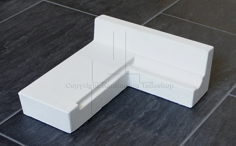 Nordpeis Monaco C links Bodenstein links der Brennraumauskleidung aus Thermotte