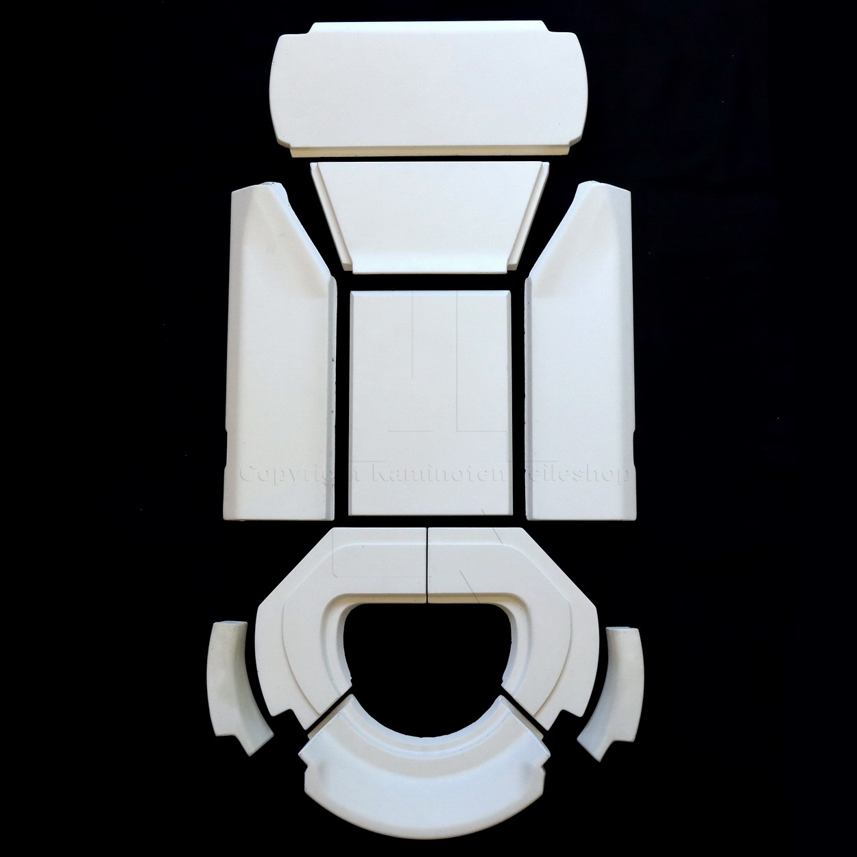 Nordpeis Origo mit Seitenscheiben Ofenauskleidung