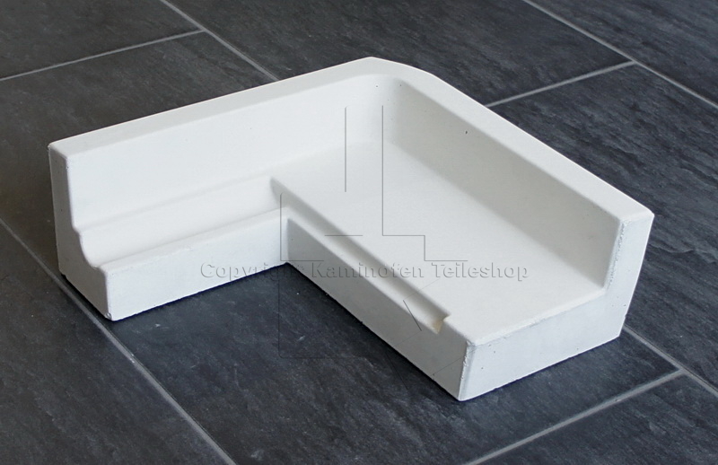 Nordpeis Q-34AL links Bodenstein rechts der Brennraumauskleidung aus Thermotte