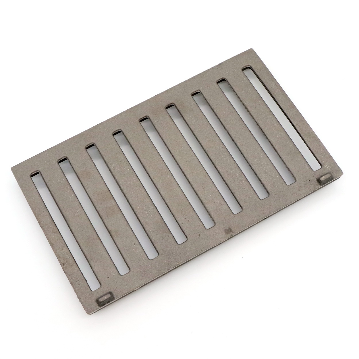 Gusseisenrost, Grillrost, Rechteckig, Schlitzdesign, Grau