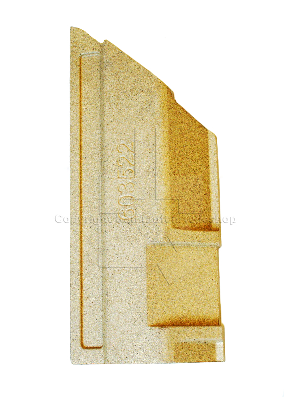 Contura 500 seitliche rechte Brennraumplatte-Rückwand für die Kaminofen Nibe Contura 500 Serie