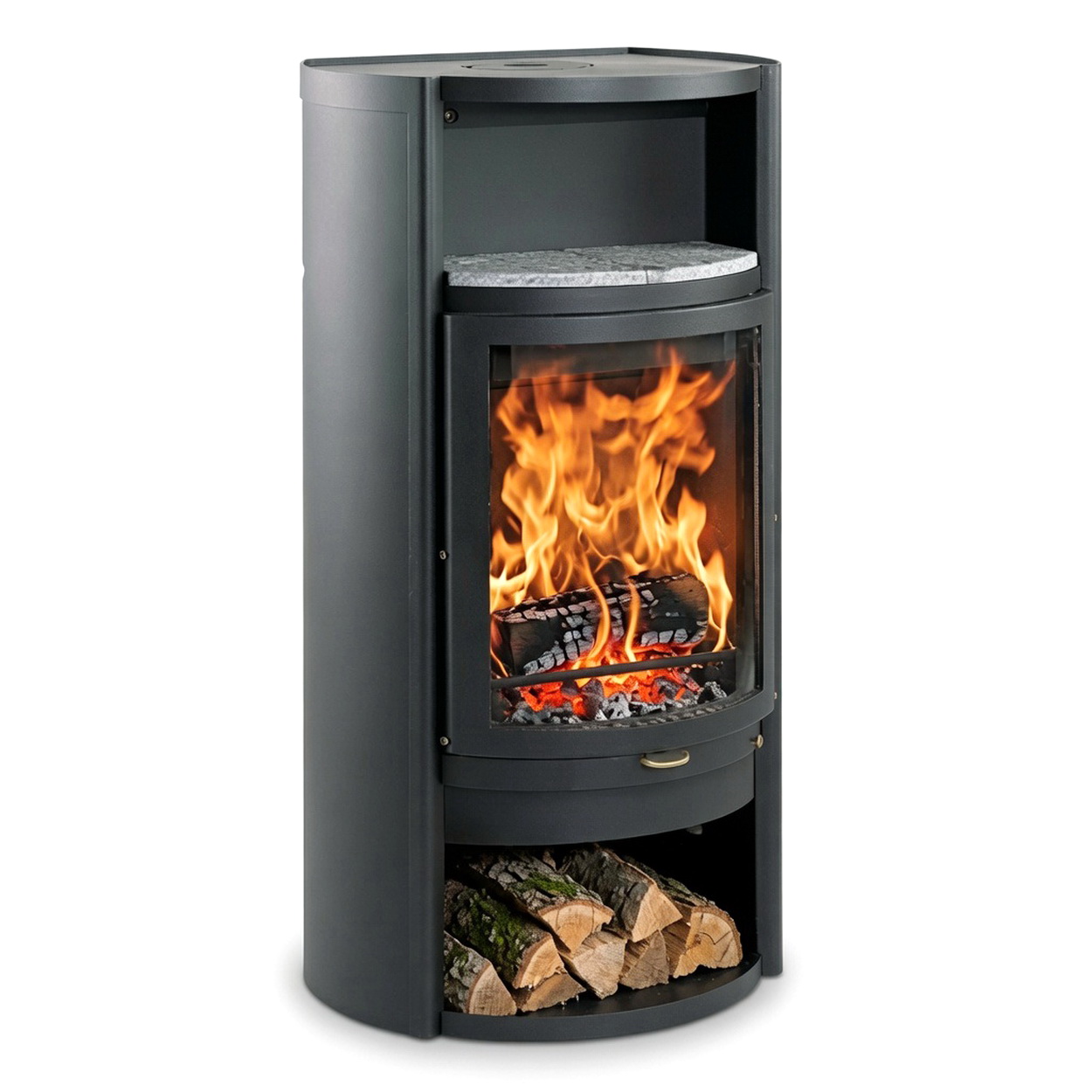 Kachelofen, Holzofen, Feuerstelle, Holzspeicher, Kaminofen