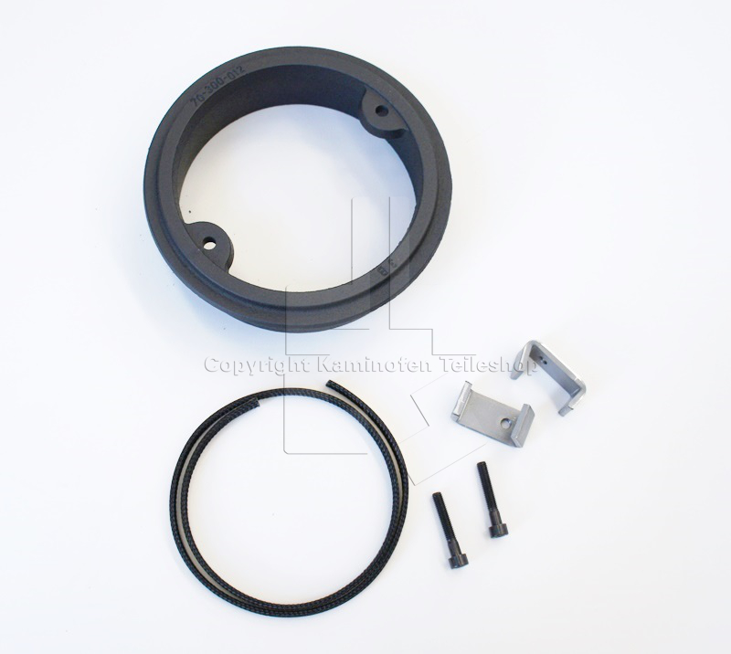 Rauchrohrstutzen mit Halterungen und Dichtung für Scan Kaminöfen