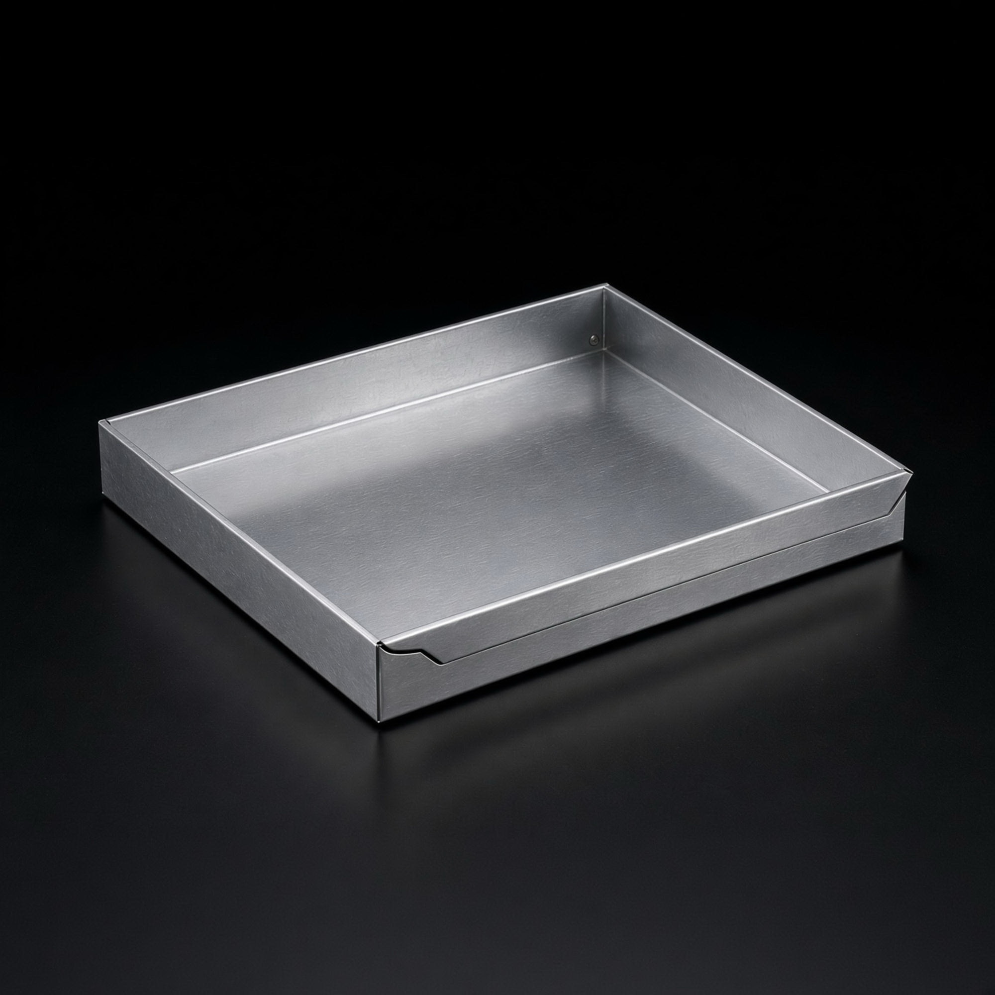 Metallbox, Auflaufform?, Metall-Tray, Ablage-Tablett, Aluminium, Rechteckig, Küche