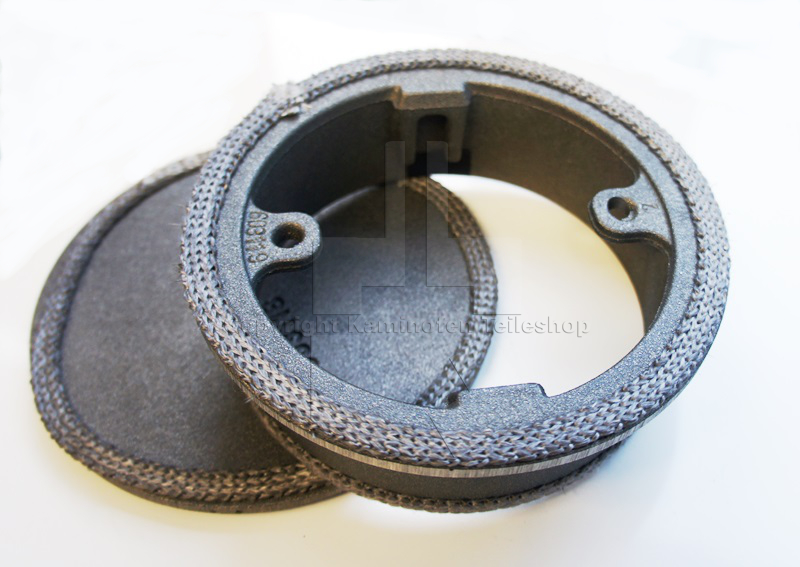 Dichtband an Abgasstutzen und Deckel für Nibe Handöl / Contura Kaminöfen