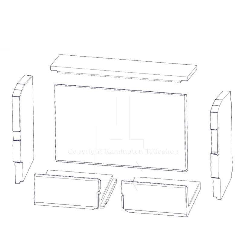 Nordpeis N-21F Satz Brennraumauskleidung